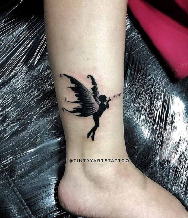 Leg Fairy Tattoo