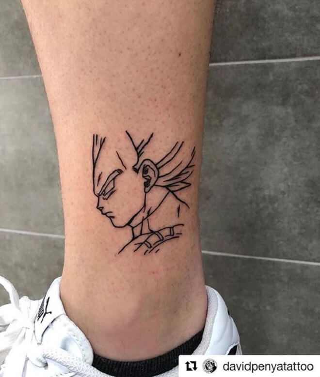 Leg Vegeta Tattoo