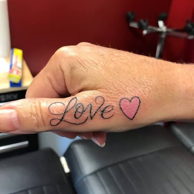 Love Thumb Tattoo