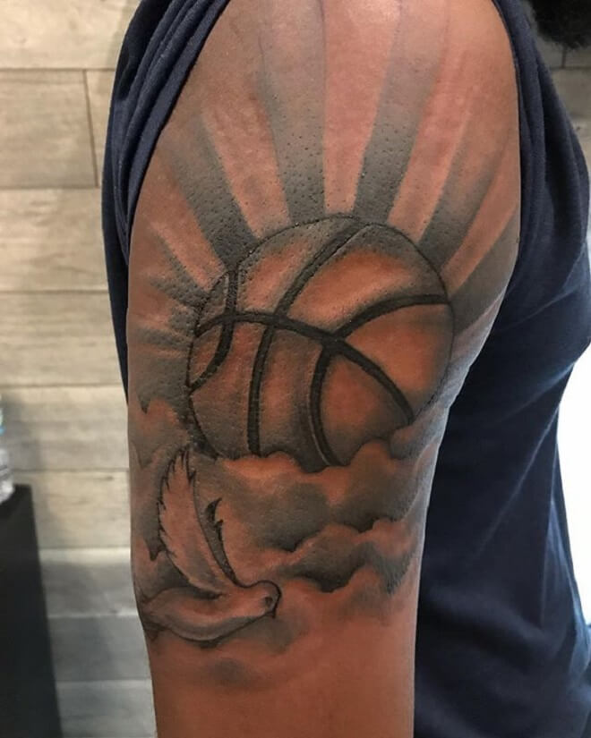 Men Basketball Tattoo