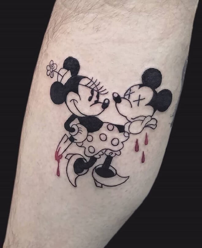 Minnie Mouse Tattoo Style