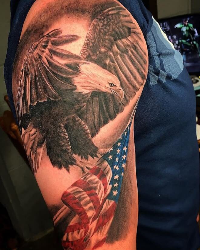 Patriotic Tattoo Artist