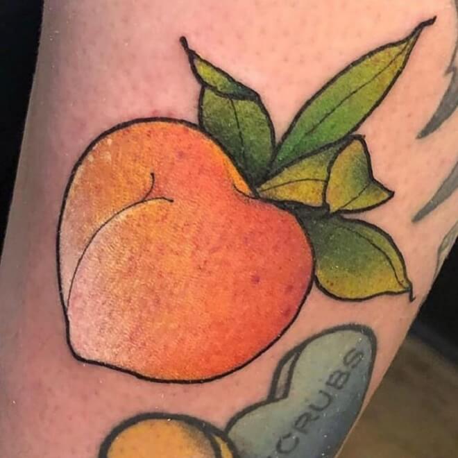 Peach Tattoo Designs