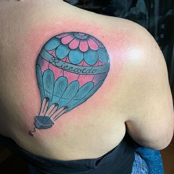 Popular Hot Air Balloon Tattoo