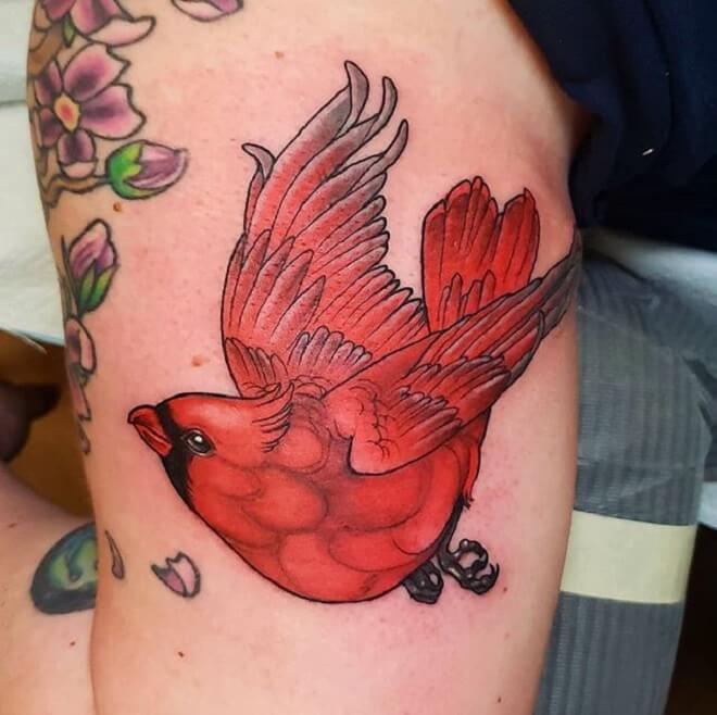 Red Cardinal Tattoo