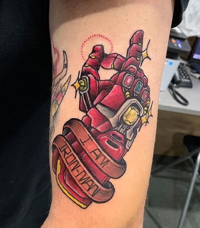 Red Ironman Tattoo