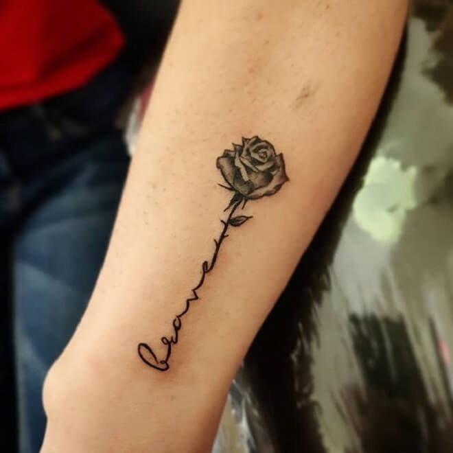 Rose Small Tattoo