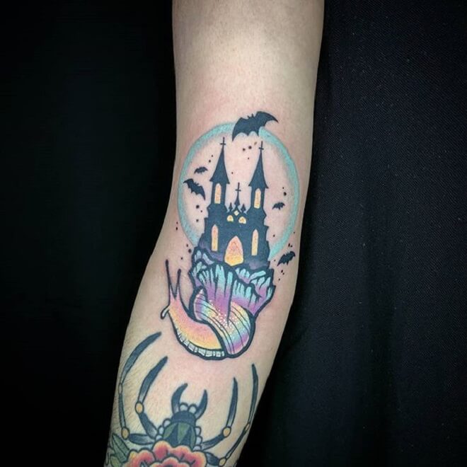 Small Castle Tattoo
