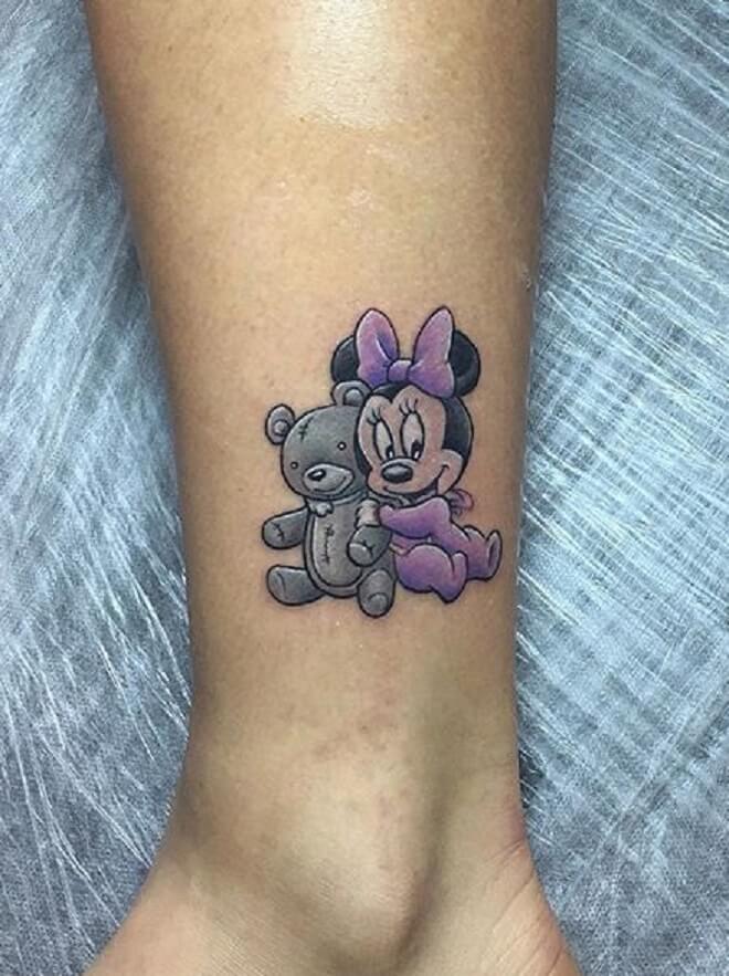 Small Minnie Mouse Tattoo