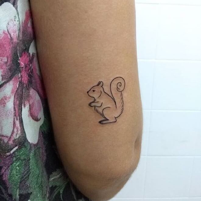 Small Squirrel Tattoo
