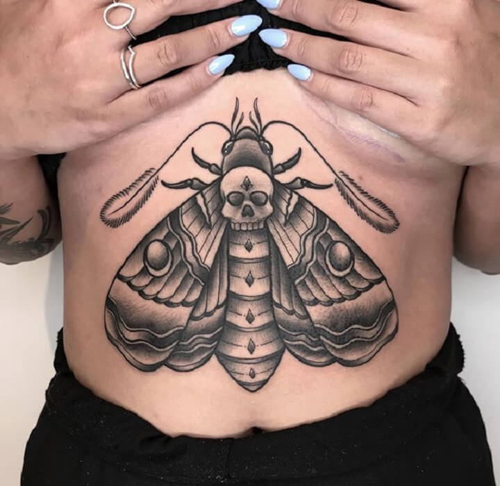 Top 30 Death Moth Tattoos | Best Death Moth Tattoo Designs & Ideas