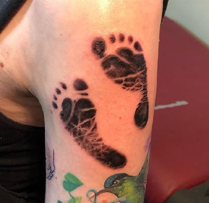 Top Footprint Tattoo