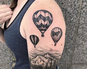 Top Hot Air Balloon Tattoo