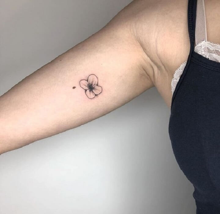 Top Small Flower Tattoo