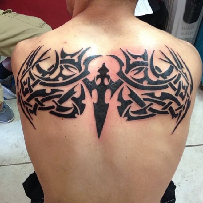 Upper Back Tattoo for Men