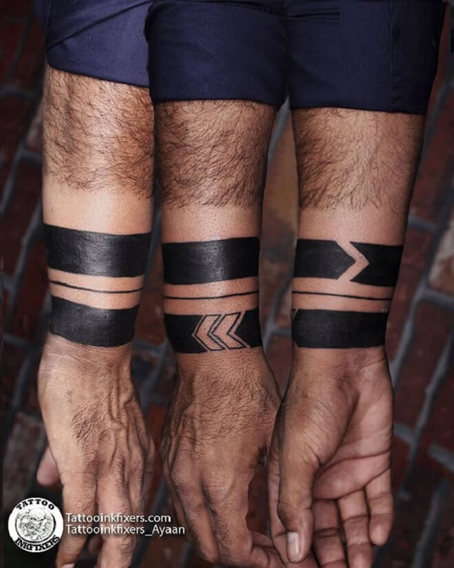 Wristband Tattoo for Men