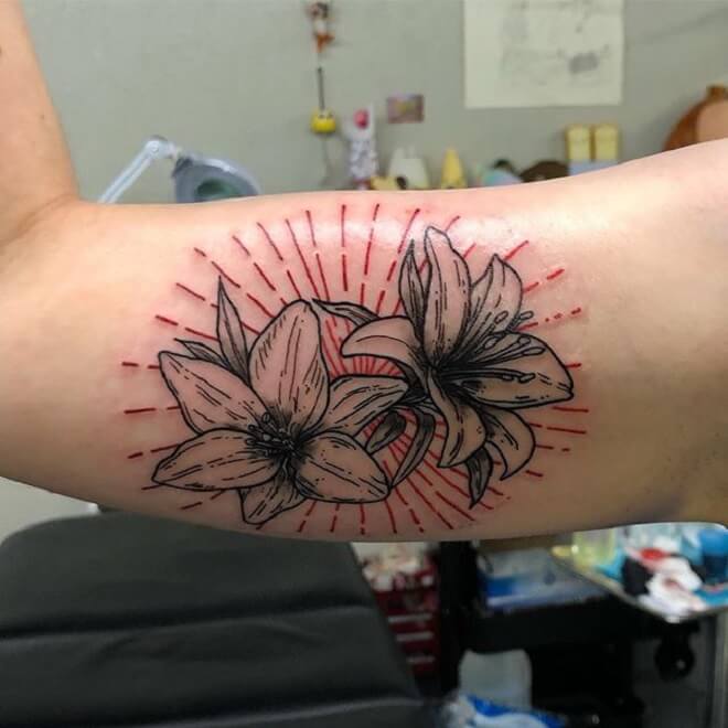 Amazing Lily Tattoo