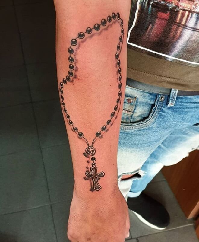 Amazing Rosary Tattoo