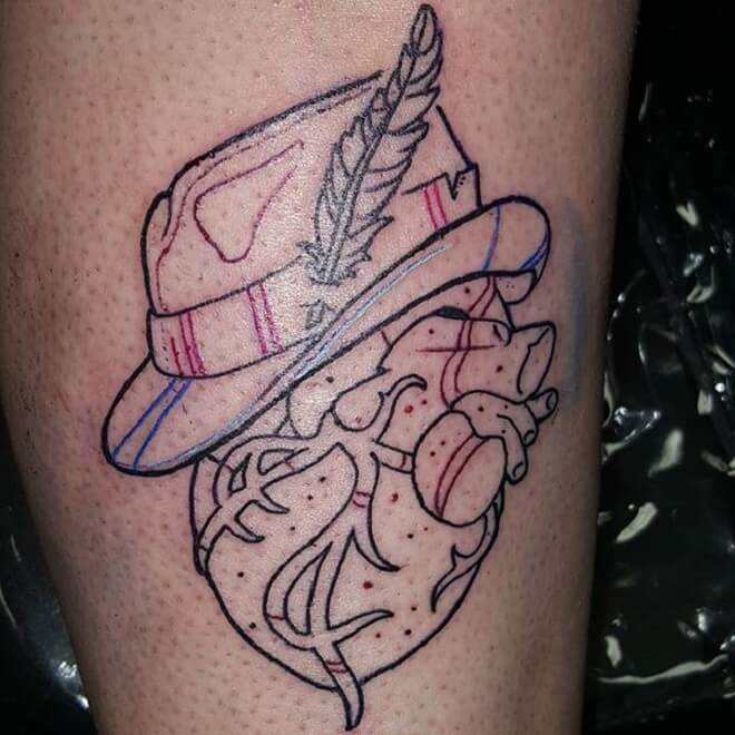 Anatomical Heart Tattoo Art