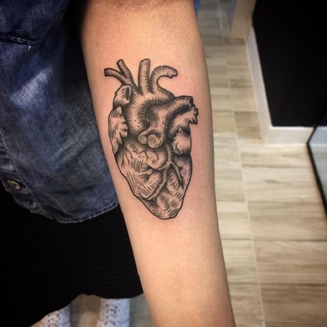 Anatomical Heart Tattoo Artist