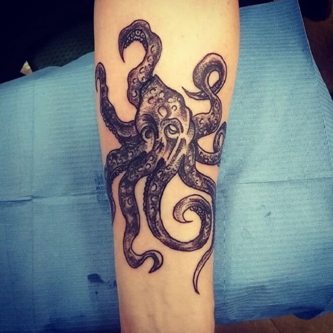 Arm Kraken Tattoo