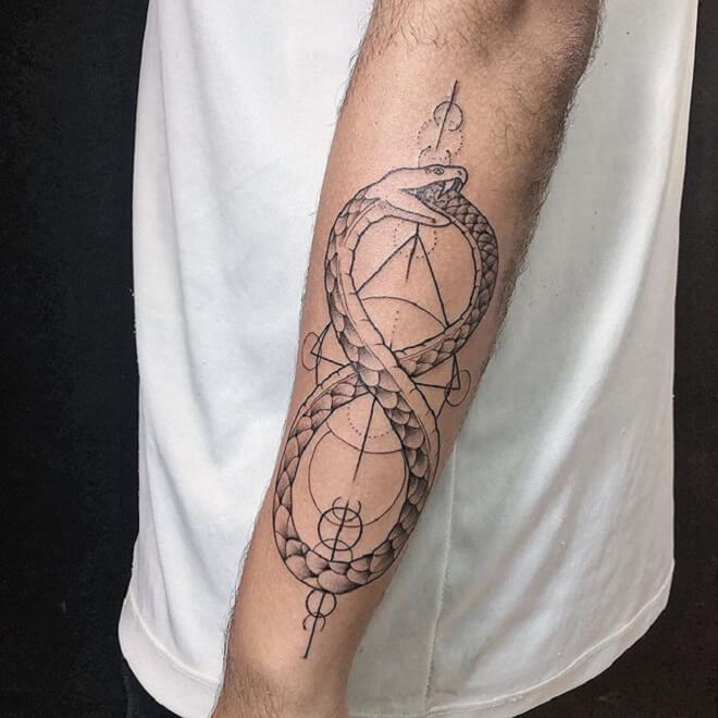 Arm Ouroboros Tattoo