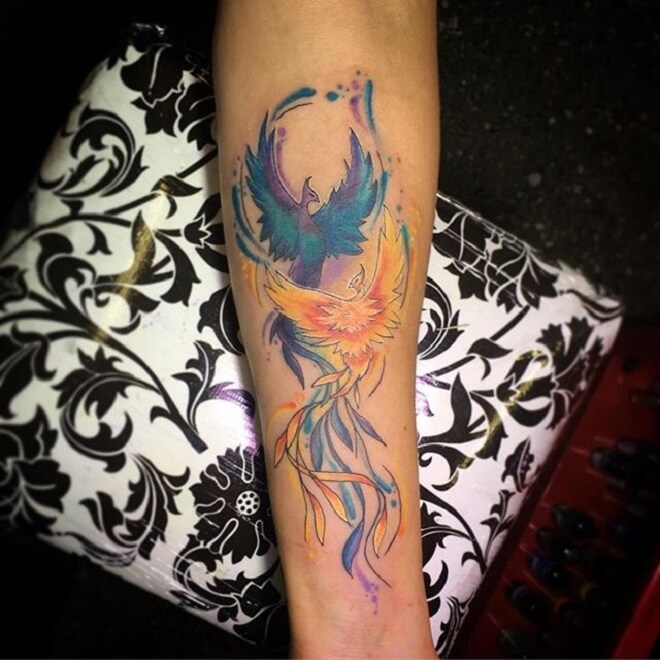 Arm Phoenix Tattoo