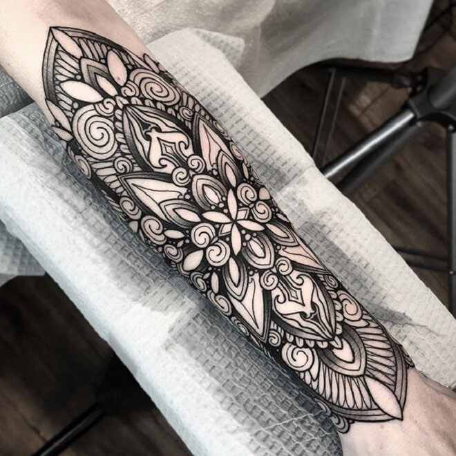 Arm Sacred Geometry Tattoo