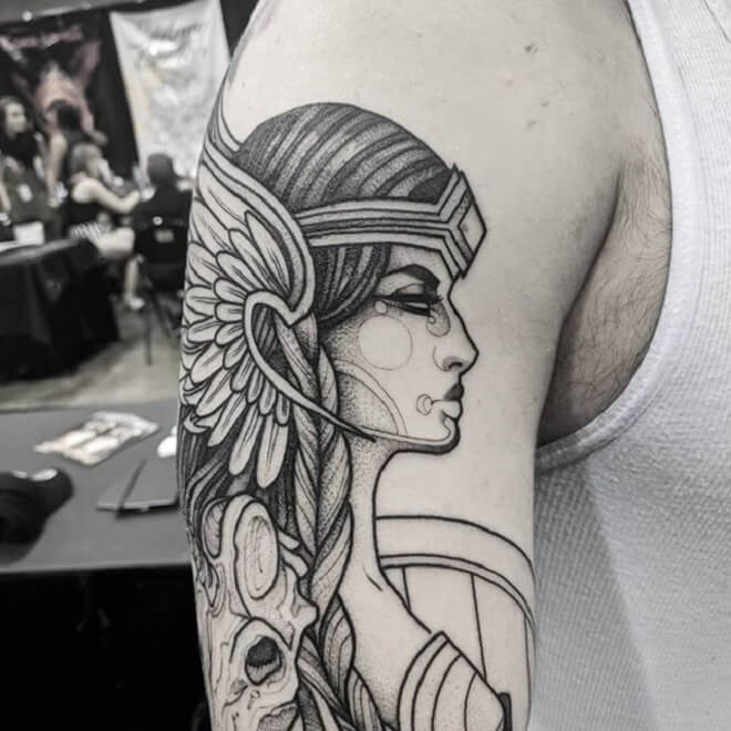 Awesome Valkyrie Tattoo