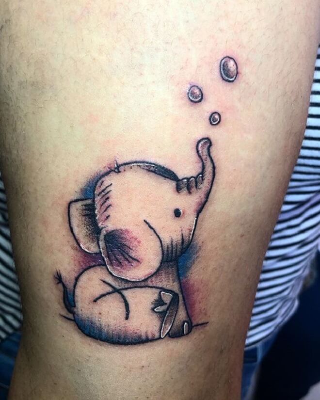 Baby Elephant Tattoo Artist