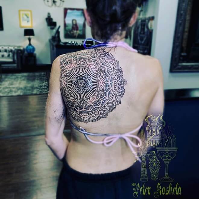 Back Sacred Geometry Tattoo