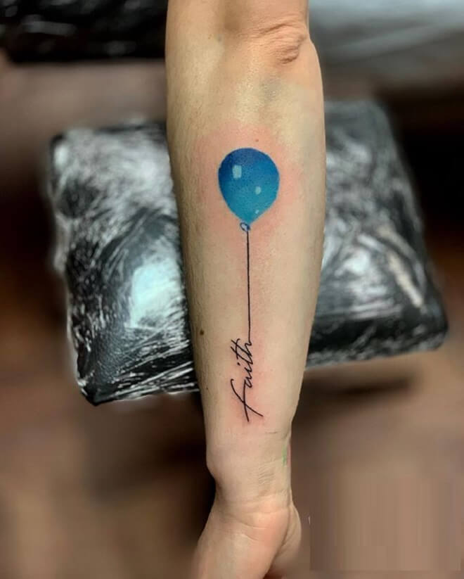 Balloon Faith Tattoo