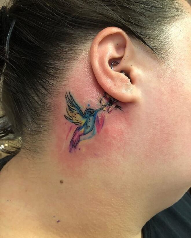 Behind the Ear Tattoo Artist