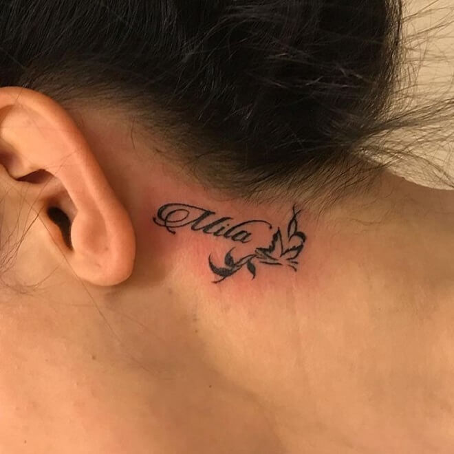 Top 30 Behind The Ear Tattoos Best Behind The Ear Tattoo Designs
