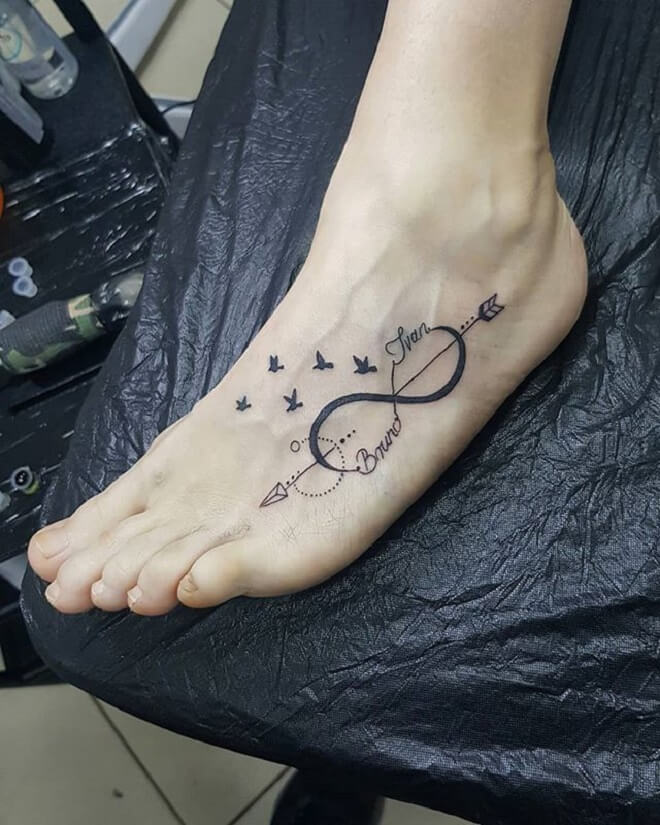 Bird Foot Tattoo