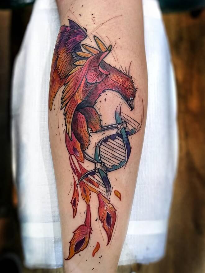 Bird Phoenix Tattoo