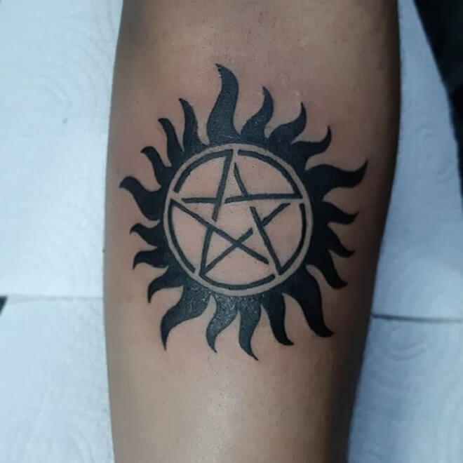 Black Supernatural Tattoo
