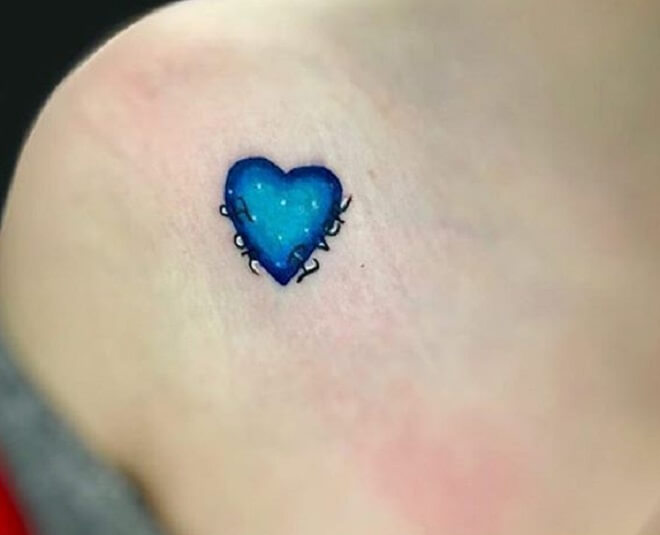 Blue Cool Small Tattoo