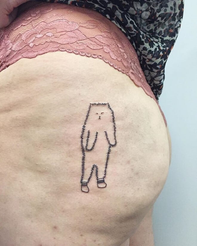 Cat Butt Tattoo