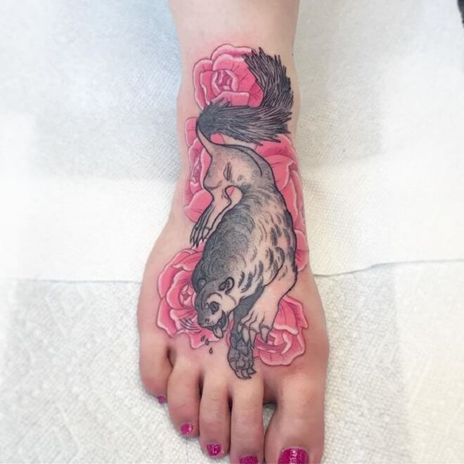 Color Foot Tattoo