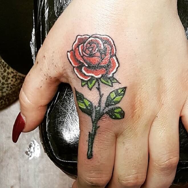Top 30 Rose Hand Tattoos Beautiful Rose Hand Tattoo Designs Ideas