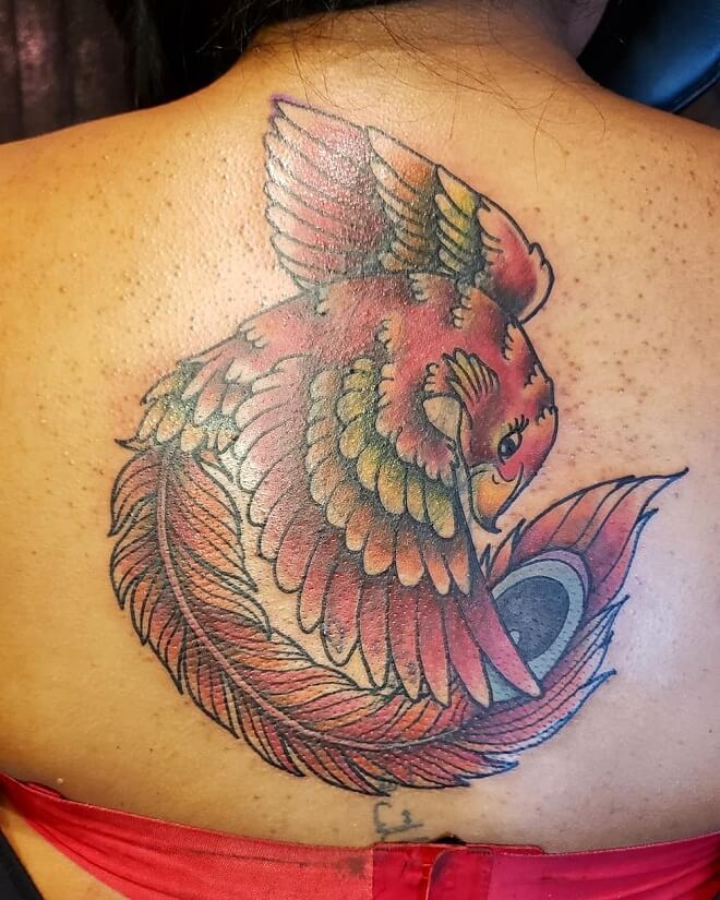 Cover Up Phoenix Tattoo