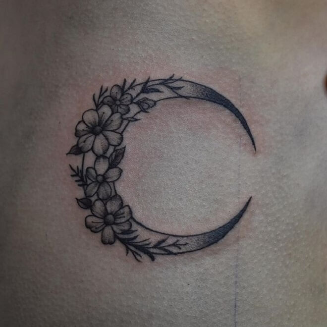 Crescent Moon Tattoo Art