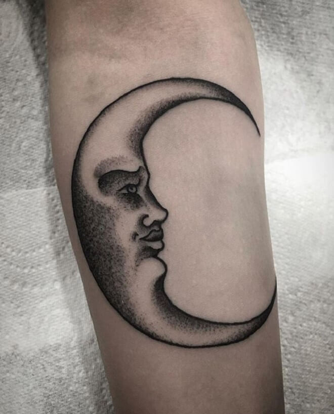 Top 30 Crescent Moon Tattoos | Incredible Crescent Moon Tattoo Designs