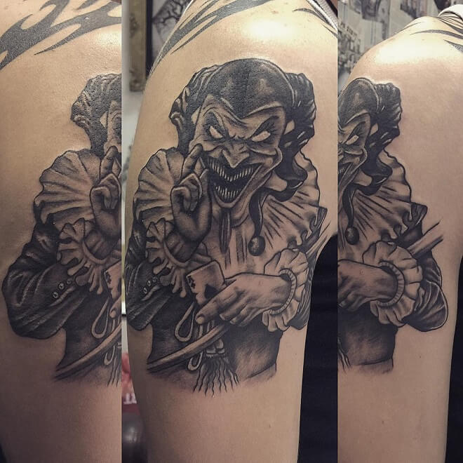 Evil Joker Tattoo