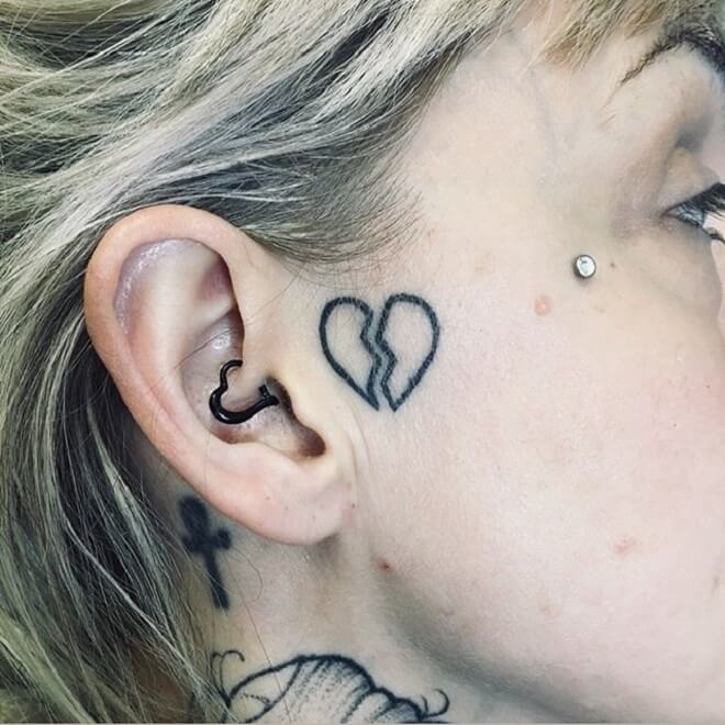 Face Love Tattoo