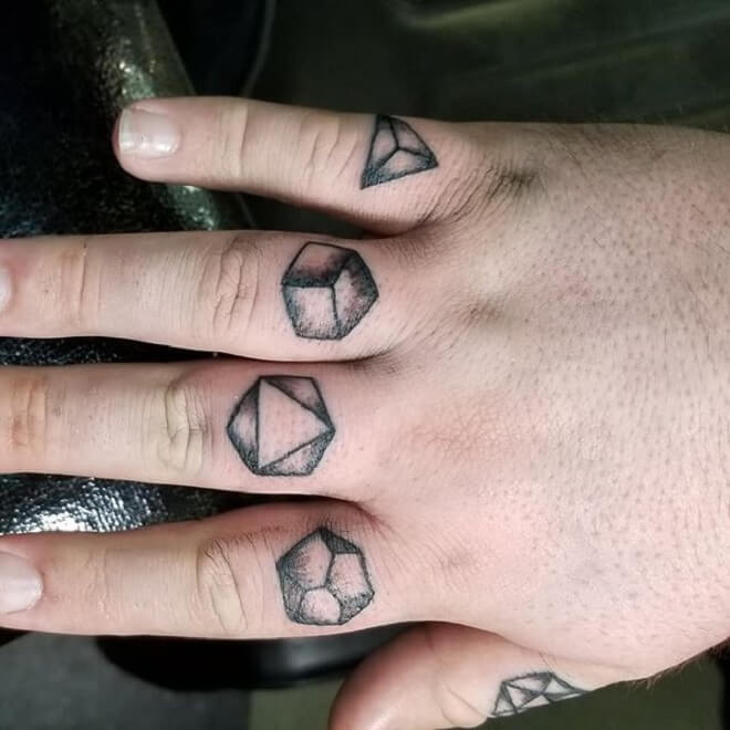 Finger Black Tattoo