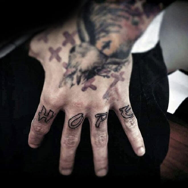 Finger Hope Tattoo