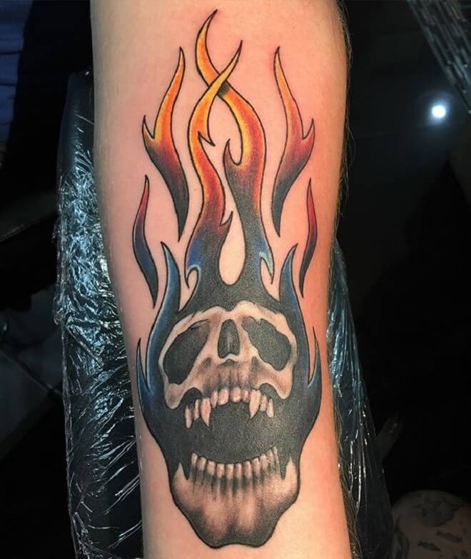 Flaming Tattoo