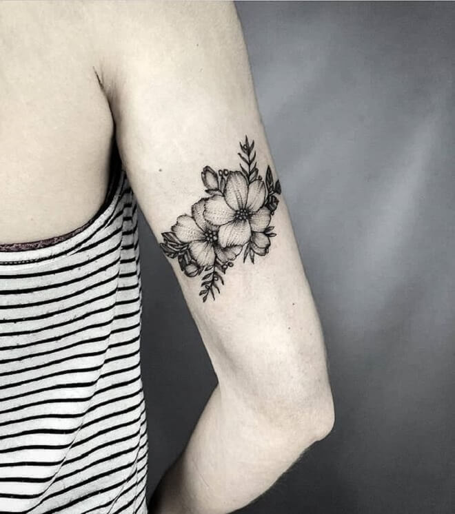 Flower Black Tattoo